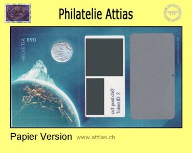 CH 2021 Swiss Crypto Stamps 1.0 Token ID 2, Dent Blanche, single value MNH and NFT unused